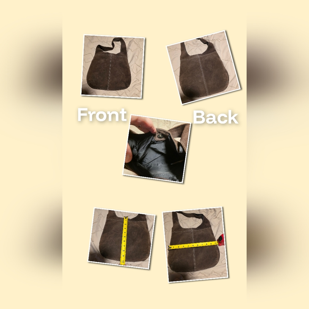 Casual Brown Suede Bag